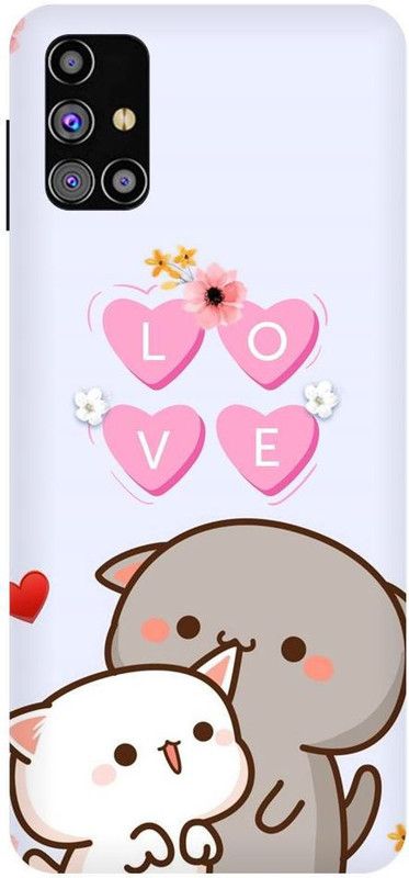URCHIN Back Cover for Samsung M30s Cats, cute Cat, Love Cats, Love, Sweet, Cat  (Multicolor, Shock Proof, Pack of: 1)