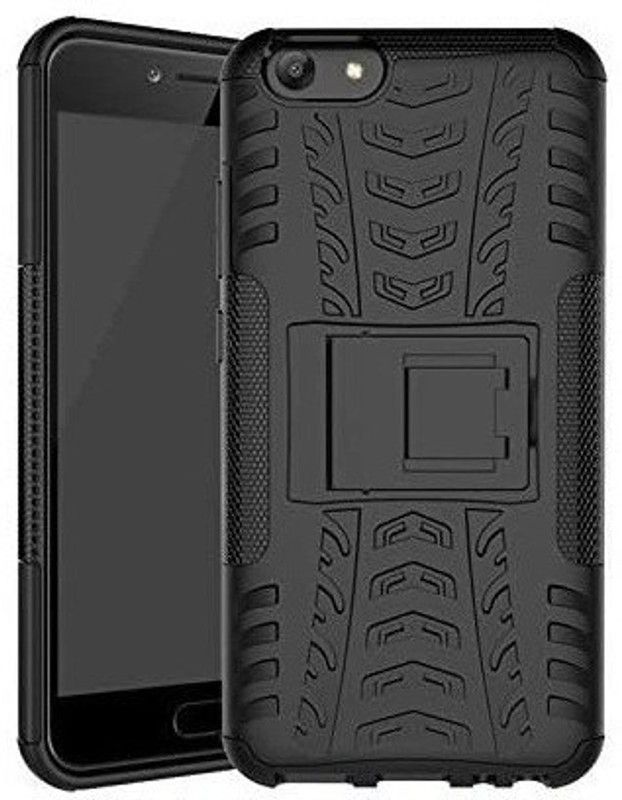 SmartPoint Bumper Case for Oppo A83  (Black, Shock Proof)