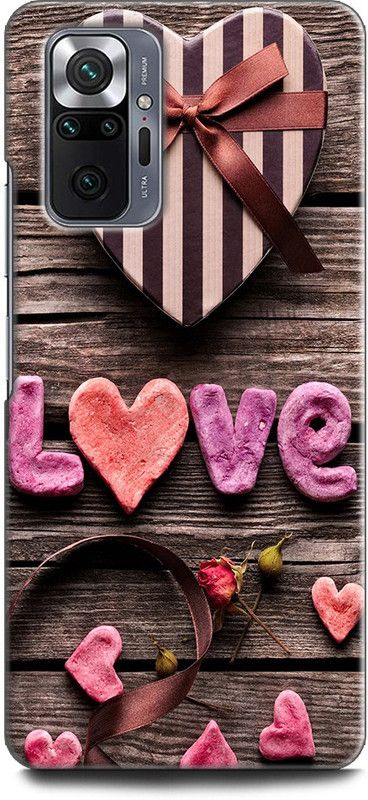 KEYCENT Back Cover for REDMI Note 10 Pro Max HEART, WOODEN HEART, LOVE, WOOD, ABSTRACT ART  (Multicolor, Pack of: 1)