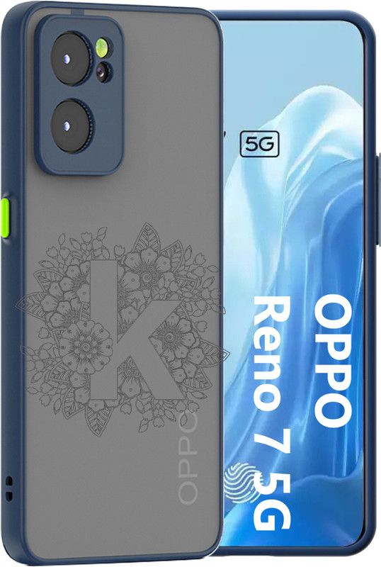 ASMANTIC Back Cover for Mi Redmi 10 Prime, Mi Redmi 10 Prime K Letter Case  (Blue, Matte Finish, Pack of: 1)