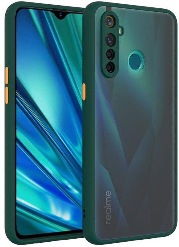 Colorcase Back Cover for Oppo Realme 5 Pro  (Green, Silicon, Pack of: 1)