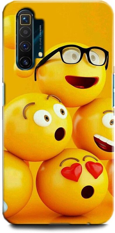 Afterglow Back Cover for Realme X3 SMILEY, EMOJI, CUTE, FUNNY, SMILE  (Multicolor, Shock Proof, Pack of: 1)