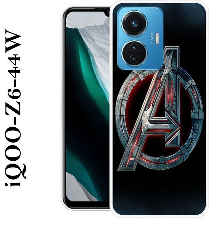 SHIVKUDI Back Cover for IQOO Z6 44W  (Multicolor, Grip Case, Silicon)