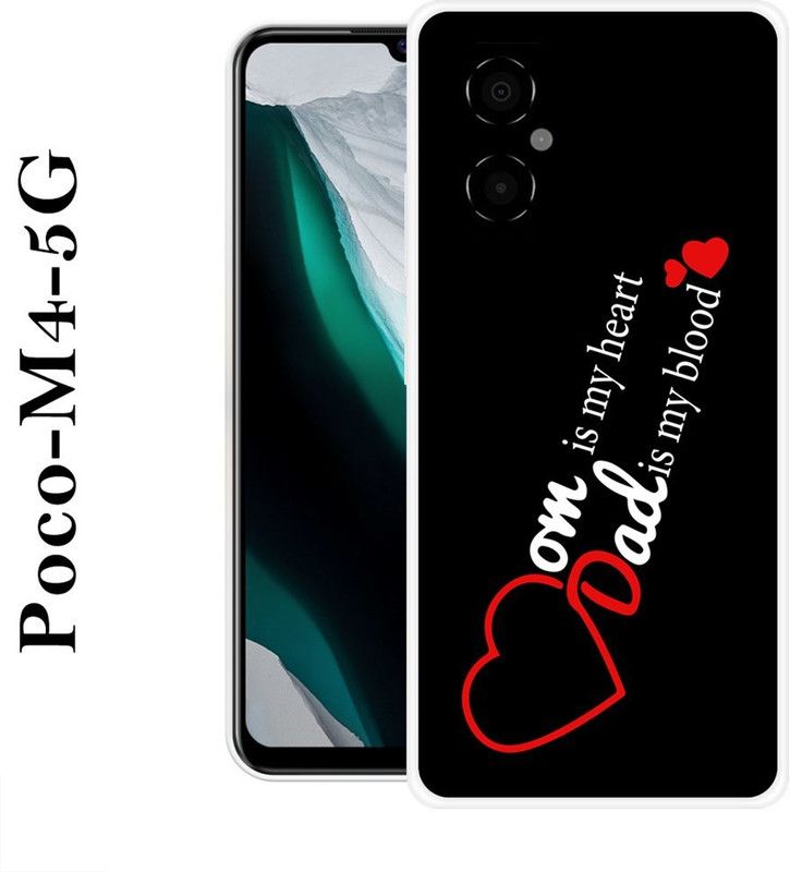 Sswastik Back Cover for Poco M4 5G  (Black, Silicon)