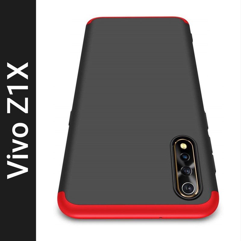 KWINE CASE Back Cover for Vivo Z1x,Vivo S1  (Red, Black, Hard Case, Pack of: 1)