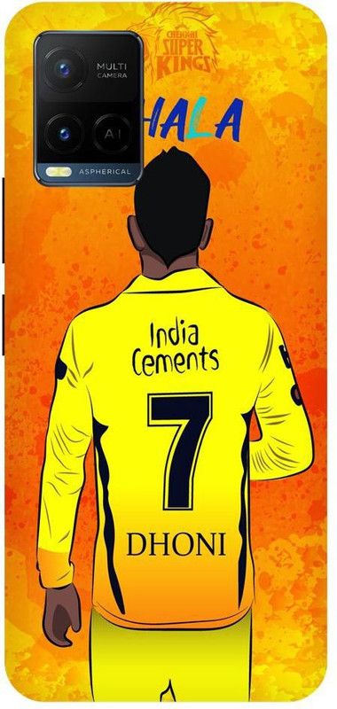 Bluvver Back Cover for Vivo Y21,V2111, Printed Ms Dhon, Mahendra Singh Dhoni 7 Mobile Back Cover  (Multicolor, Hard Case, Pack of: 1)