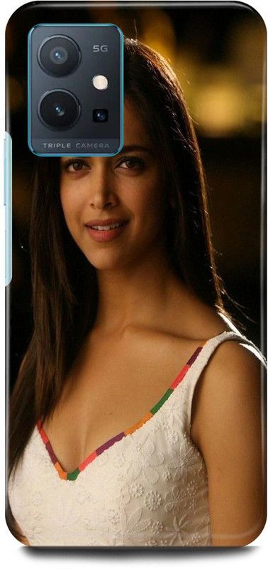 FIKORA Back Cover for OPPO K10, CPH2373, DEEPIKA, PADUKON, BOLLYWOOD, HEROINE  (White, Hard Case, Pack of: 1)