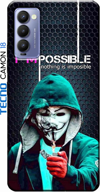Rockerspot Back Cover for Tecno Camon 18 2612  (Multicolor, Anti-radiation, Silicon, Pack of: 1)