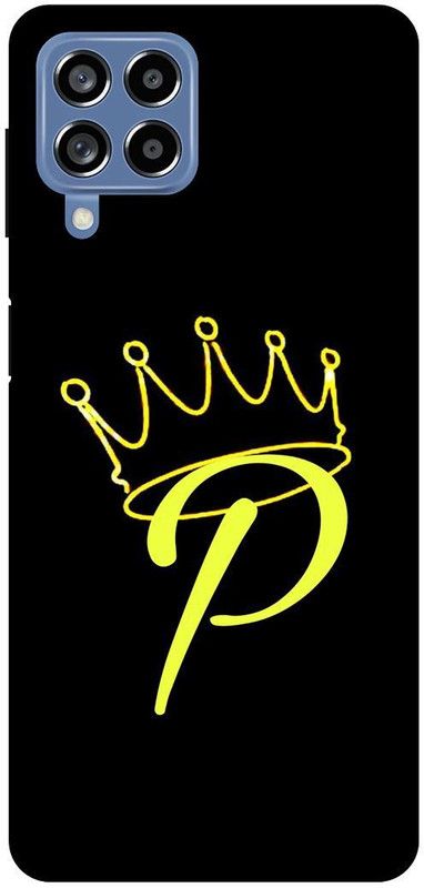 THE NARAYANA COLLECTIONS Back Cover for SAMSUNG GALAXY M53-P,LOVE,GOLDEN,ALPHABET,DESIGN  (Multicolor, Hard Case, Pack of: 1)