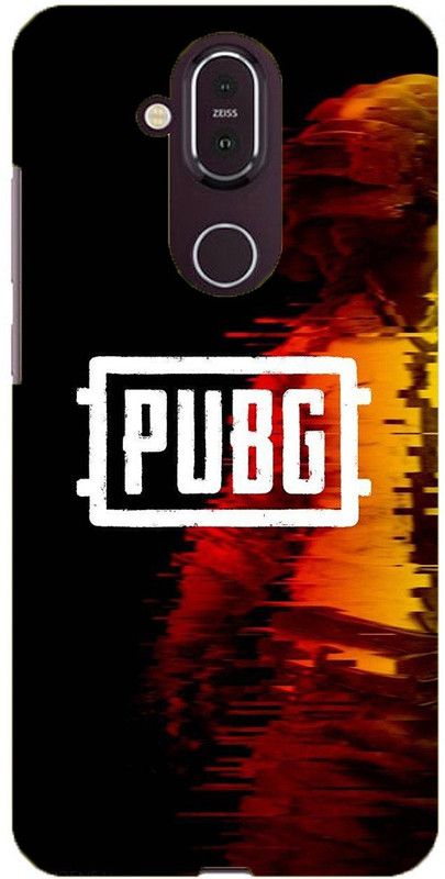 NDCOM Back Cover for Nokia 8.1 PUBG Game Printed  (Multicolor, Hard Case, Pack of: 1)