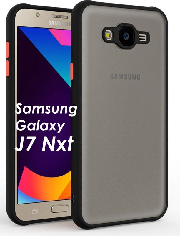 ASMANTIC Back Cover for Samsung Galaxy J7 Nxt  (Black, Grip Case, Pack of: 1)