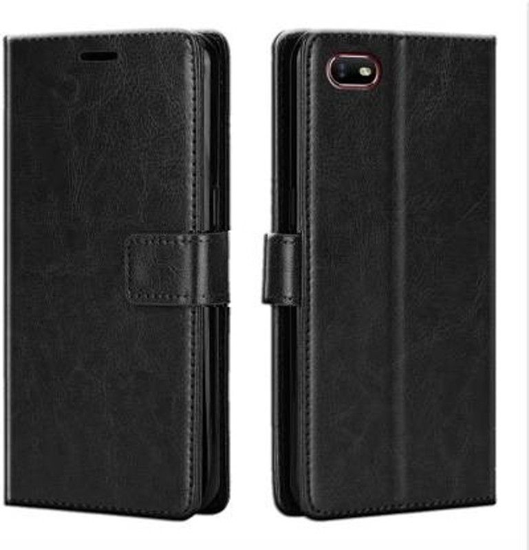 YoYo Covers Flip Cover for Oppo K1 | Shockproof Wallet Style |Leather magnetic lock  (Black, Shock Proof, Pack of: 1)