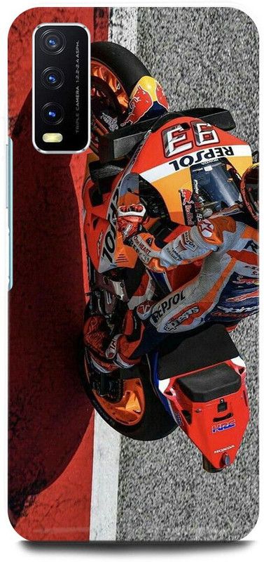 ZIGTOZAG SHOPPE Back Cover for Vivo Y20, V2029, MOTOGP, GRANDPRIX, BIKE, SUPERBIKE  (Multicolor, Hard Case)