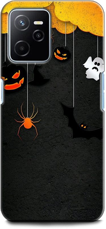 KEYCENT Back Cover for Realme Narzo 50A Prime, RMX3516 HELLOWEEN HOUSE, MOON, PUMPKIN, HAUNTED, DARK  (Multicolor, Shock Proof, Pack of: 1)