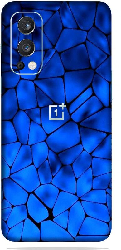 OggyBaba oneplus nord 2, Phone Back side Protector and Camera Protector Mobile Skin  (Blue Pebbles Skin Matte Finish Skin)