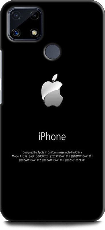 Afterglow Back Cover for Realme C25 APPLE LOGO, APPLE, IPHONE, APPPLE PHONE, IPHONE  (Multicolor, Shock Proof, Pack of: 1)