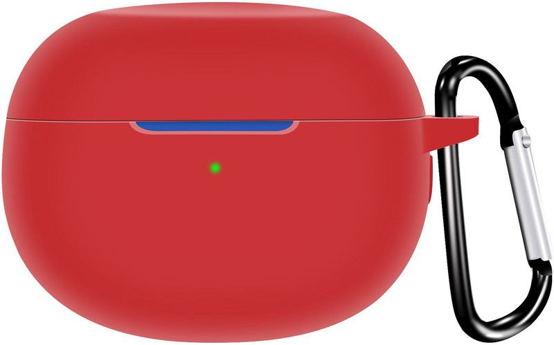 KHR Back Cover for realme Buds Air 3 Cover Silicone ShockProof With Key Chain (Protect Your Buds)  (Red, Dual Protection, Silicon, Pack of: 1)