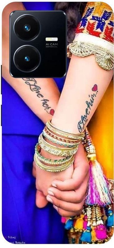 URCHIN Back Cover for Vivo Y22 Couple, Love, Cute, Kdrama, Girls Cover391  (Multicolor, Shock Proof, Pack of: 1)