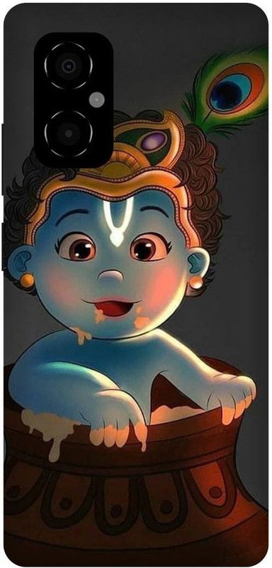 play fast Back Cover for POCO M4 5G, MZB0BRWIN, KRISHAN, KRISHNA, ART, BABY, KANHAIYA  (Blue, Hard Case, Pack of: 1)