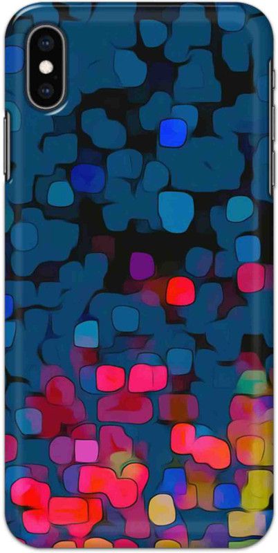 NDCOM Back Cover for iPhone Xs Max Color Art Pattern Printed  (Multicolor, Hard Case, Pack of: 1)