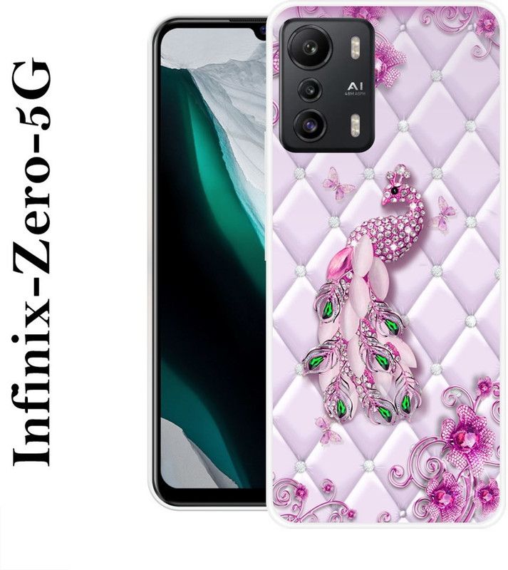 KLC Back Cover for Infinix Zero 5G  (Pink, Silicon)