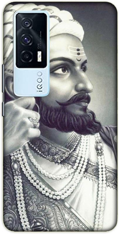 iprinto Back Cover for iQOO 7, iQOO 7 5G Chhatrapati Shivaji Maharaj Back Cover  (White, Hard Case)
