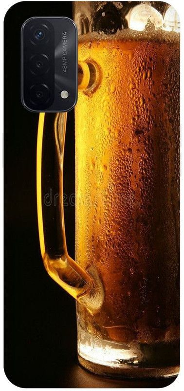 THE NARAYANA COLLECTIONS Back Cover for OPPO A74- CPH2219-BEER,SIGN,BOTTLE,BAD,BOYS  (Multicolor, Hard Case, Pack of: 1)