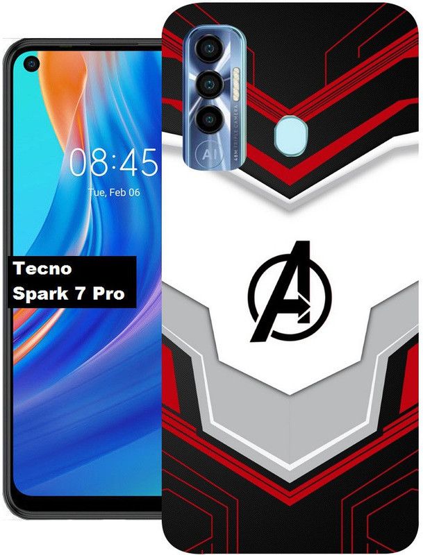 BeauCase Back Cover for Tecno Spark 7 Pro  (Multicolor, Dual Protection, Silicon, Pack of: 1)