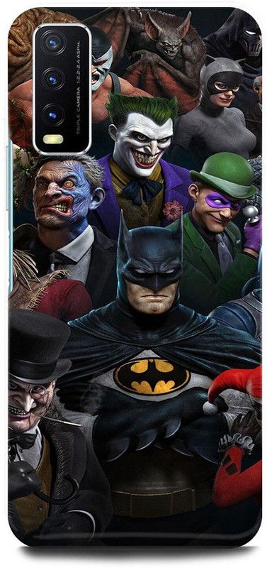 ZIGTOZAG SHOPPE Back Cover for vivo Y20G , v2065, BATMAN, DC, DARKKNIGHT, BATMANVSUPERMAN, SNYDERCUT, JOKER  (Multicolor, Hard Case)