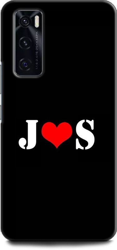 Afterglow Back Cover for Vivo V20 SE J S, J LOVES S, NAME, LETTER, ALPHABET, JS LOVE, HART  (Multicolor, Shock Proof)