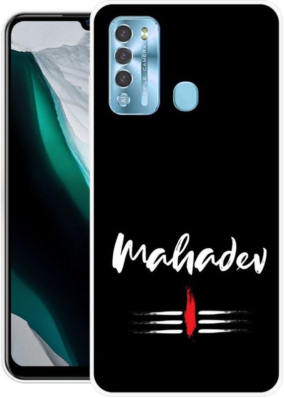 PINKZAP Back Cover for Itel Vision 2  (Black, White, Grip Case, Silicon, Pack of: 1)