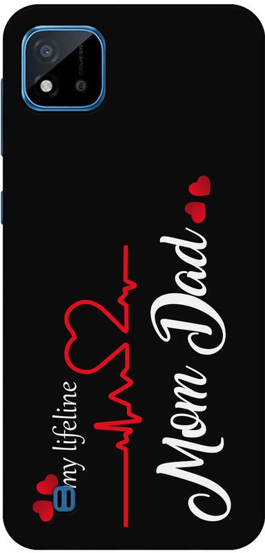 PINKLAND Back Cover for Realme C20A  (Black, Grip Case, Silicon, Pack of: 1)