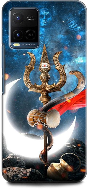 KEYCENT Back Cover for Vivo Y21A, V211 SHIVJI, LORD SHIVA, MAHADEV, BHOLENATH, GOD, TRISHUL  (Multicolor, Shock Proof, Pack of: 1)