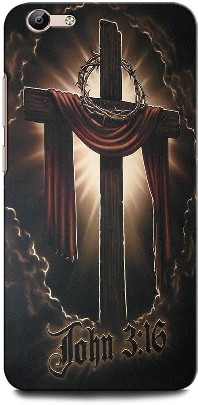 GRAFIQE Back Cover for Vivo Y66/ Vivo Y67 1609 JESUS, CRIST, JESUS SAVES CROSS, GOD, LORD JESUS  (Multicolor, Shock Proof, Pack of: 1)