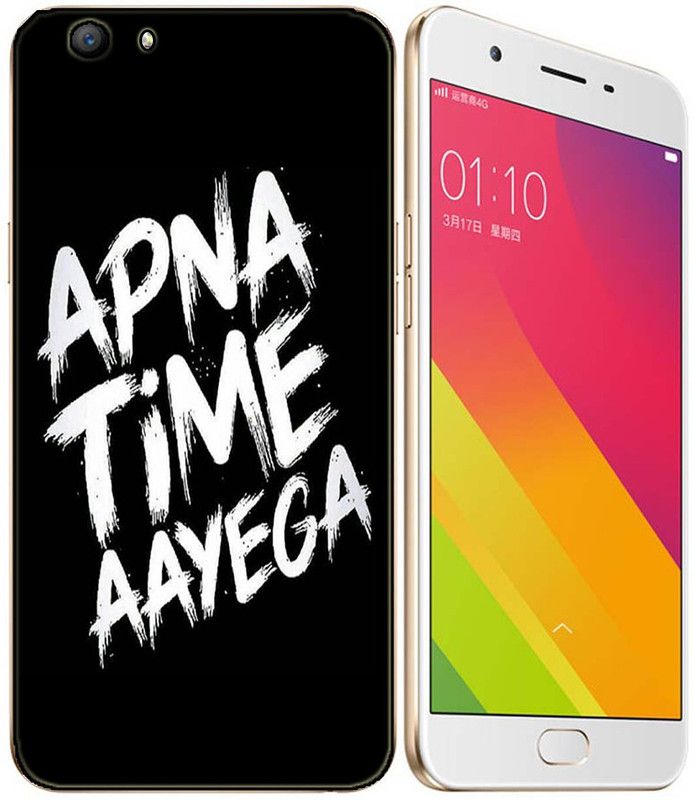 METOO Back Cover for Oppo CPH1609, Apna Time Aayega Design Back Cover Print : 30  (Multicolor, Dual Protection, Silicon, Pack of: 1)
