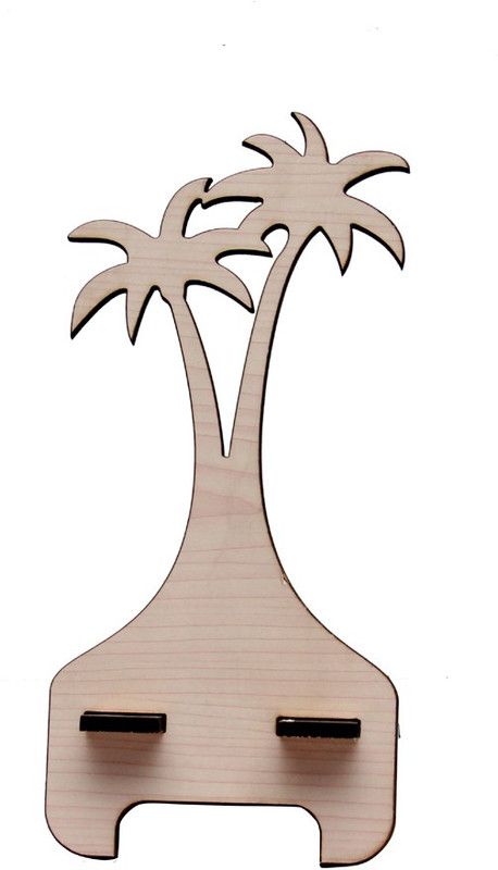 Mahanadi MDF Wood Tree Design Mobile Holder