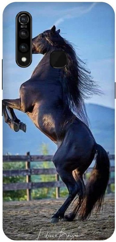 THESTONEWELL Back Cover for VIVO Z1 PRO horse black and read sports  (Multicolor, Waterproof)