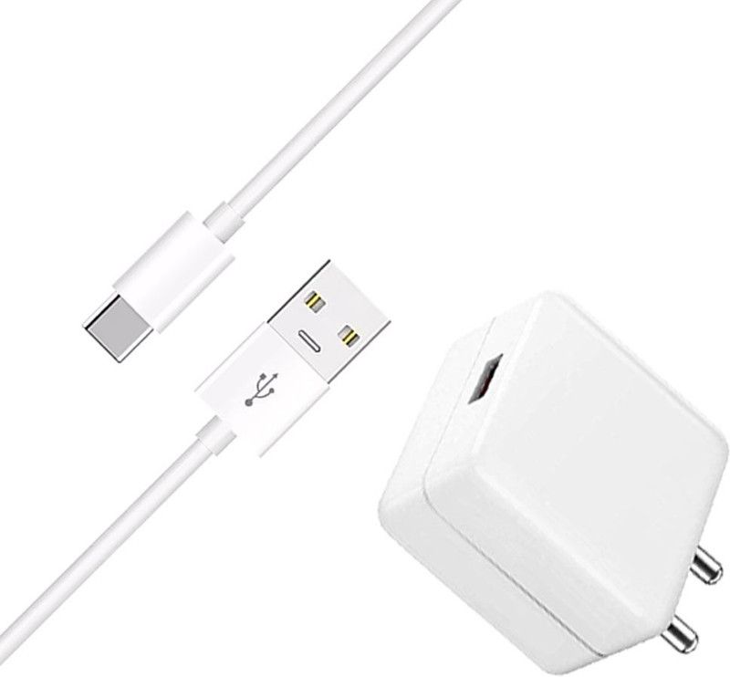 SB 33 W NA 4 A Mobile 33W SuperSonic-Ultrafast with Type-C Cable Charging Adapter Travel Fast DS-430 Charger with Detachable Cable  (White, Cable Included)