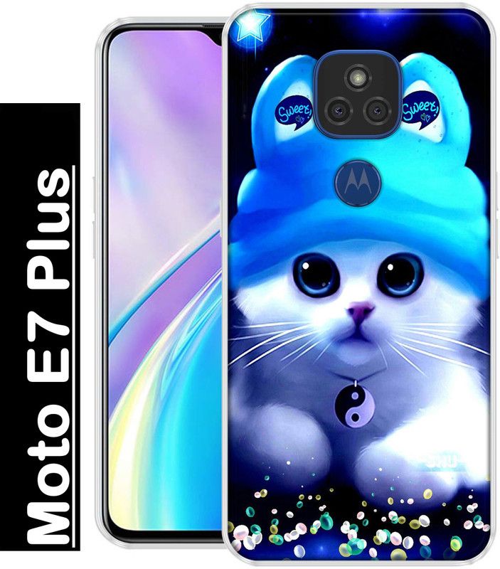 BAGRA Back Cover for Motorola E7 Plus  (Multicolor, Grip Case, Silicon, Pack of: 1)