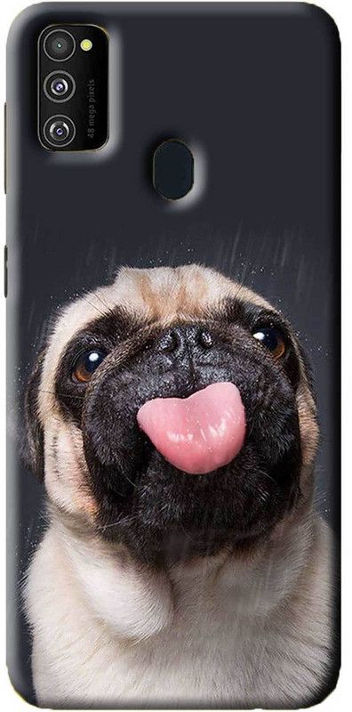 NDCOM Back Cover for Samsung Galaxy M30s Cutest Pug Dog Printed  (Multicolor, Hard Case, Pack of: 1)