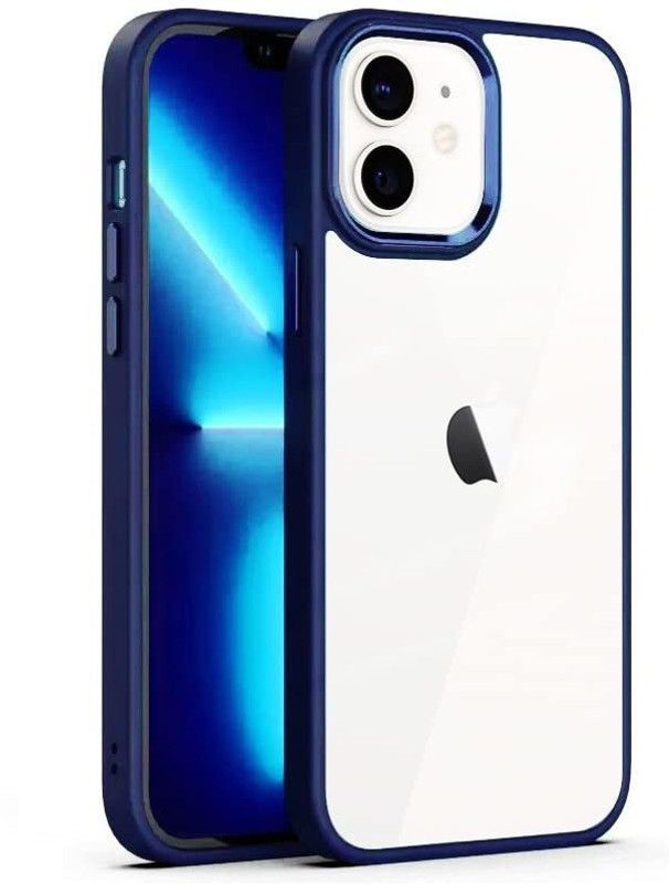 Hujai Back Cover for iPhone 12  (Blue, Pack of: 1)