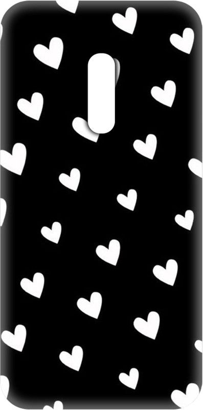 Smutty Back Cover for OPPO K3, CPH1955 - White Hearts Print  (Multicolor, Hard Case, Pack of: 1)