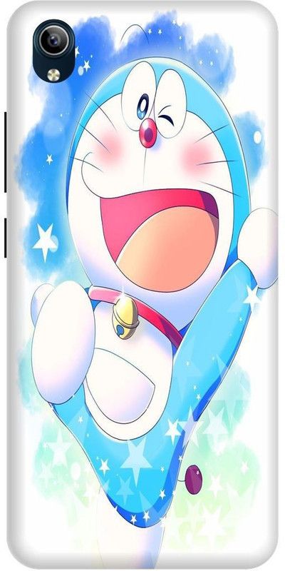 Bluvver Back Cover for Vivo Y90,1908, Printed Doraemon Cartoons Back Cover  (Multicolor, Hard Case, Pack of: 1)