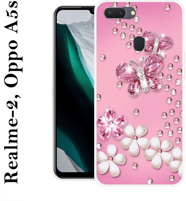 KUDI Back Cover for Realme 2  (Pink, Grip Case, Silicon)