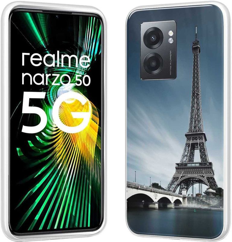 Vascase Back Cover for Realme Narzo 50 5G  (Grey, Silicon, Pack of: 1)