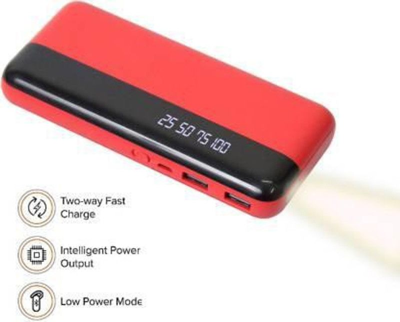 VIZZAN 32000 mAh Power Bank (4 W, Fast Charging)  (Red, Lithium-ion)