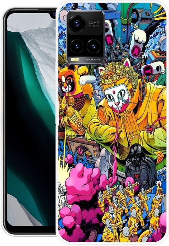Abuy Back Cover for Vivo Y33s  (Multicolor, Flexible, Silicon)