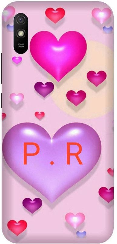 3D U PRINT Back Cover for Redmi 9A ,MZ006C3LI PR letter,PR name,PR word  (Multicolor, Waterproof, Pack of: 1)
