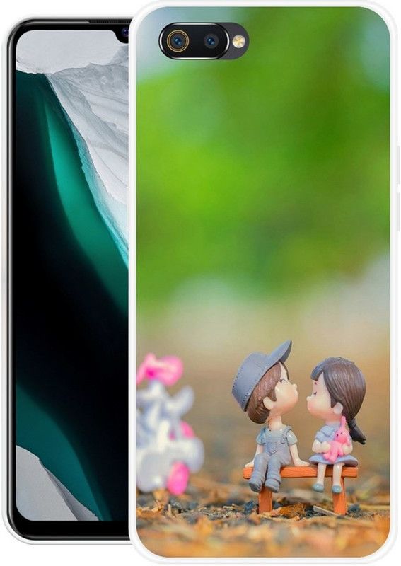 SIMAWAT Back Cover for Realme C2  (Multicolor, Grip Case, Silicon, Pack of: 1)