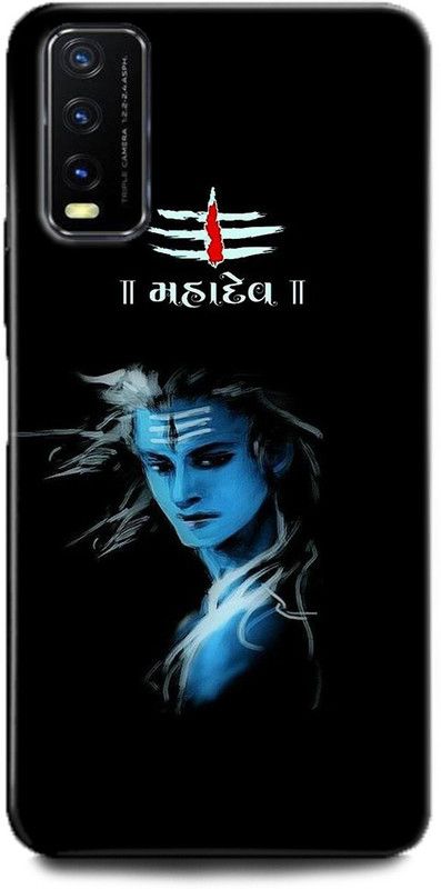 INDICRAFT Back Cover for Vivo Y12G, V2068 SHIVJI, LORD SHIVA, MAHADEV, BHOLENATH, GOD  (Multicolor, Dual Protection, Pack of: 1)